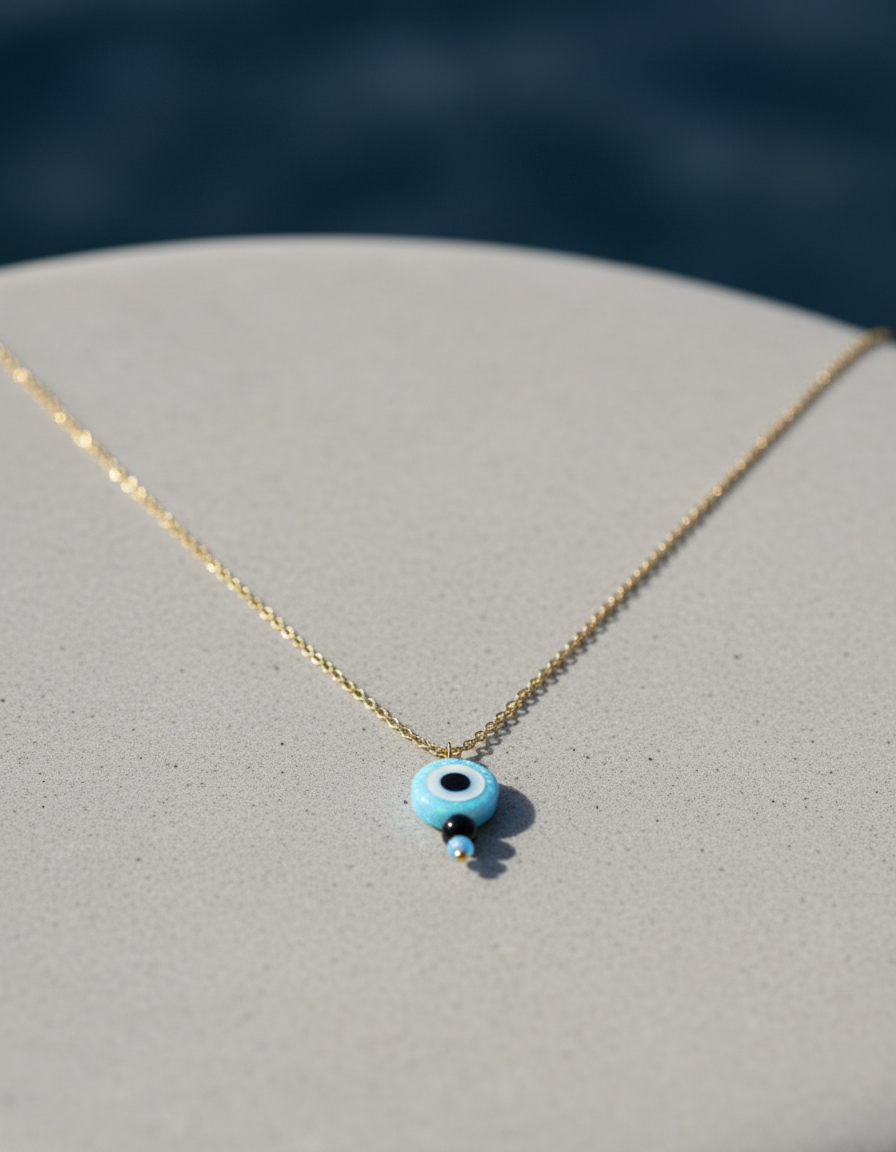 Evil Eye Drop Necklace
