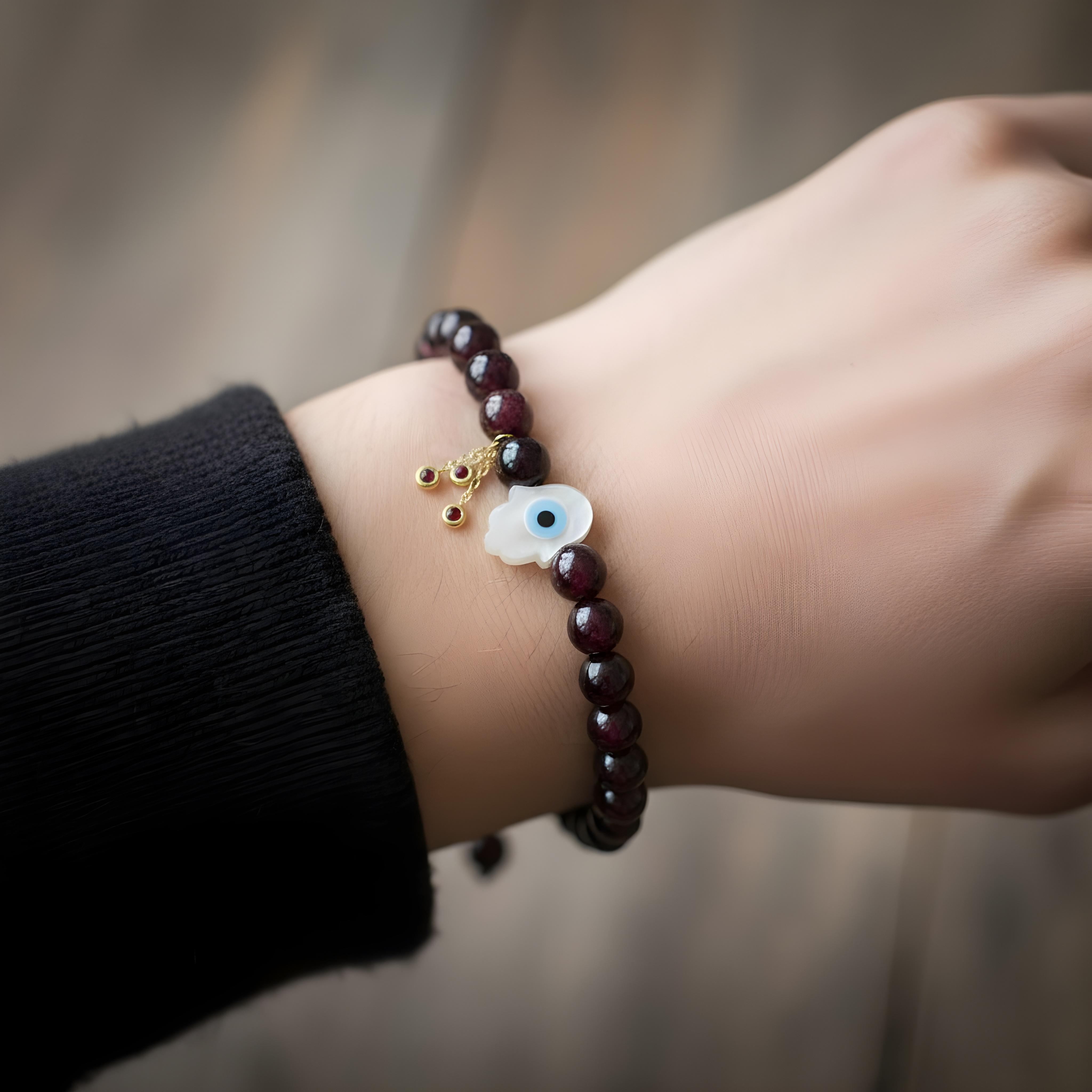 Garnet Protection Bracelet