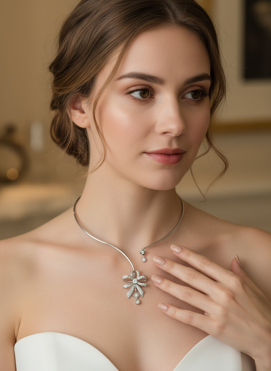 Elegance Ribbon Necklace