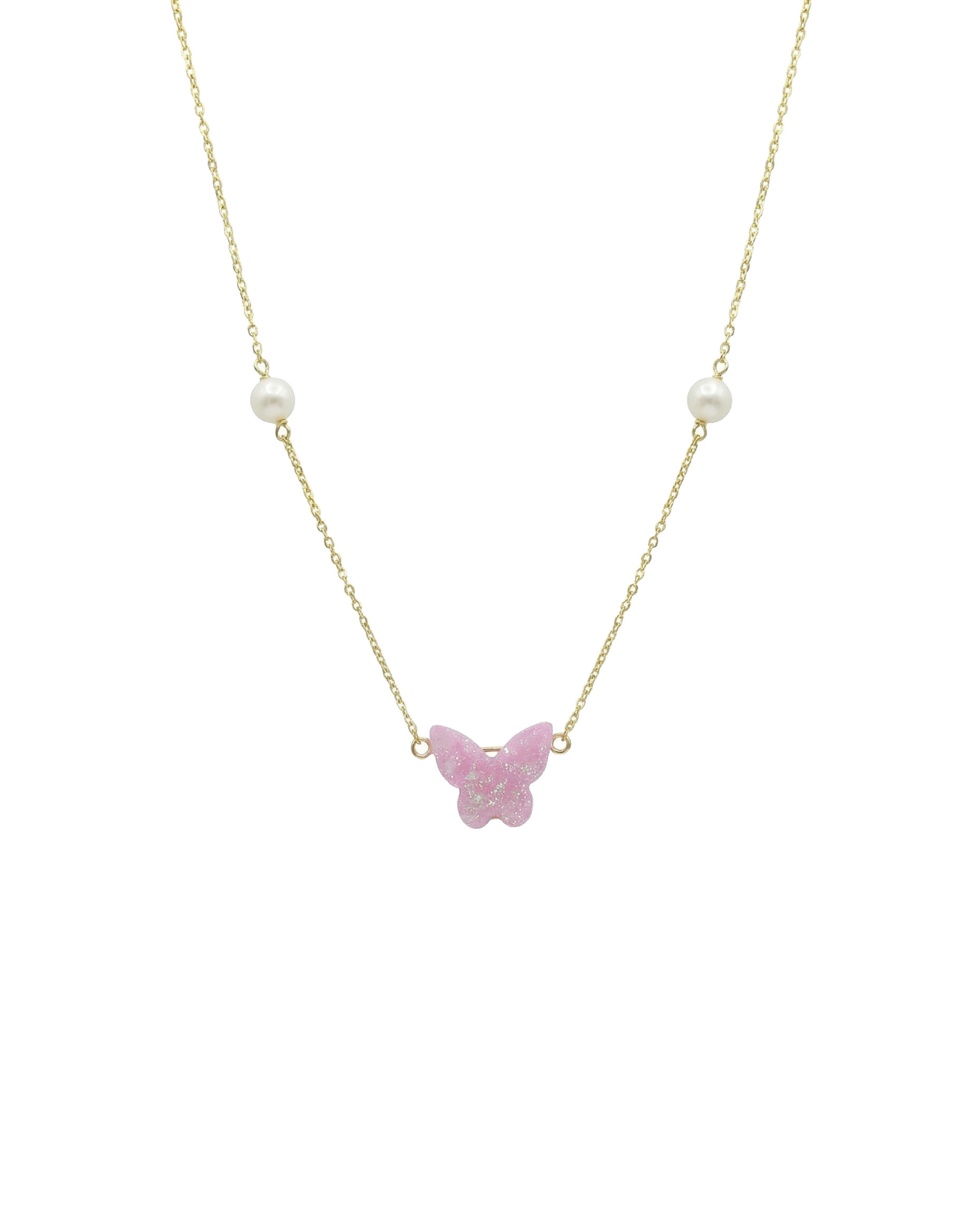 Pearly Butterfly Necklace