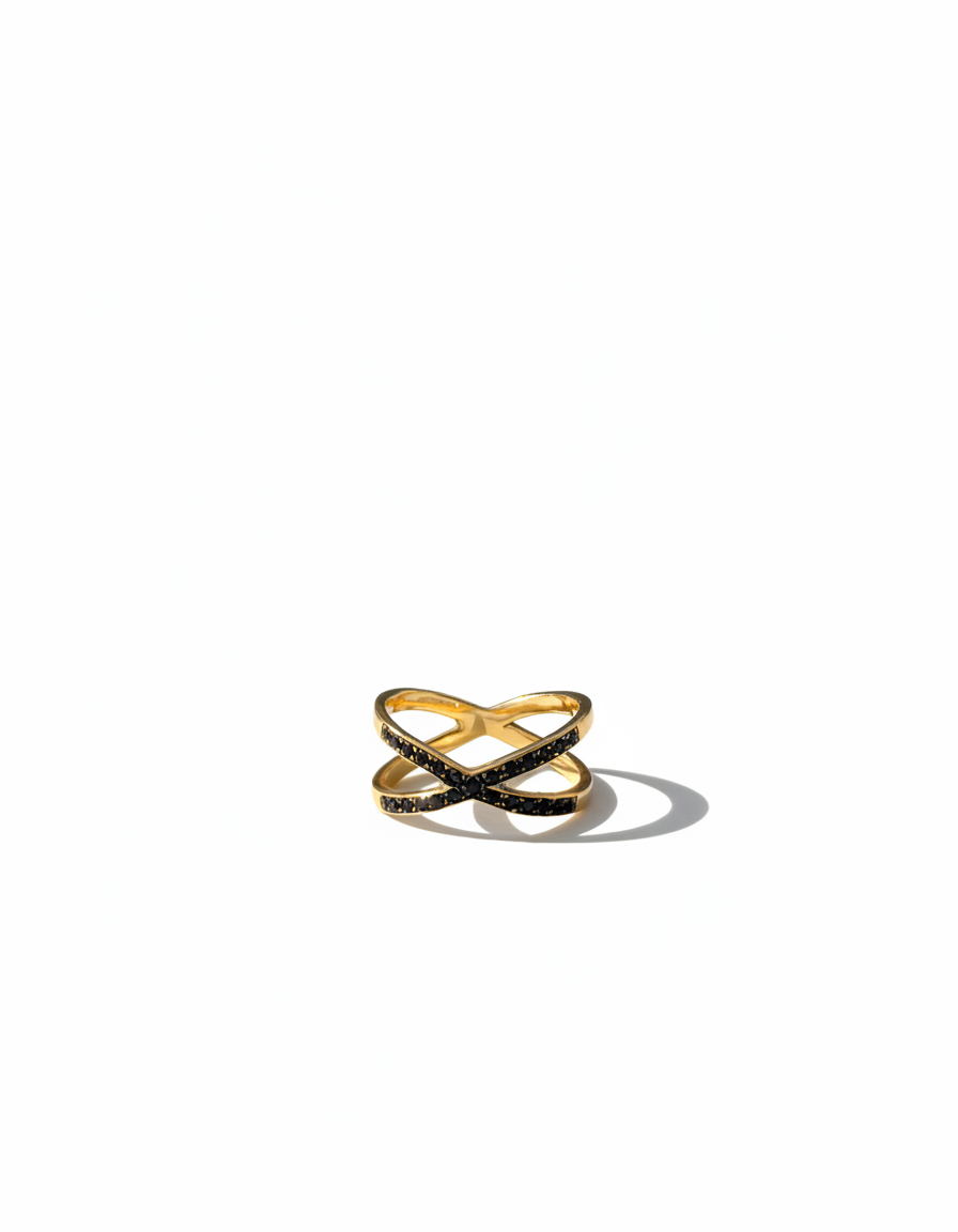 X-Shaped Crossover Knuckle Ring