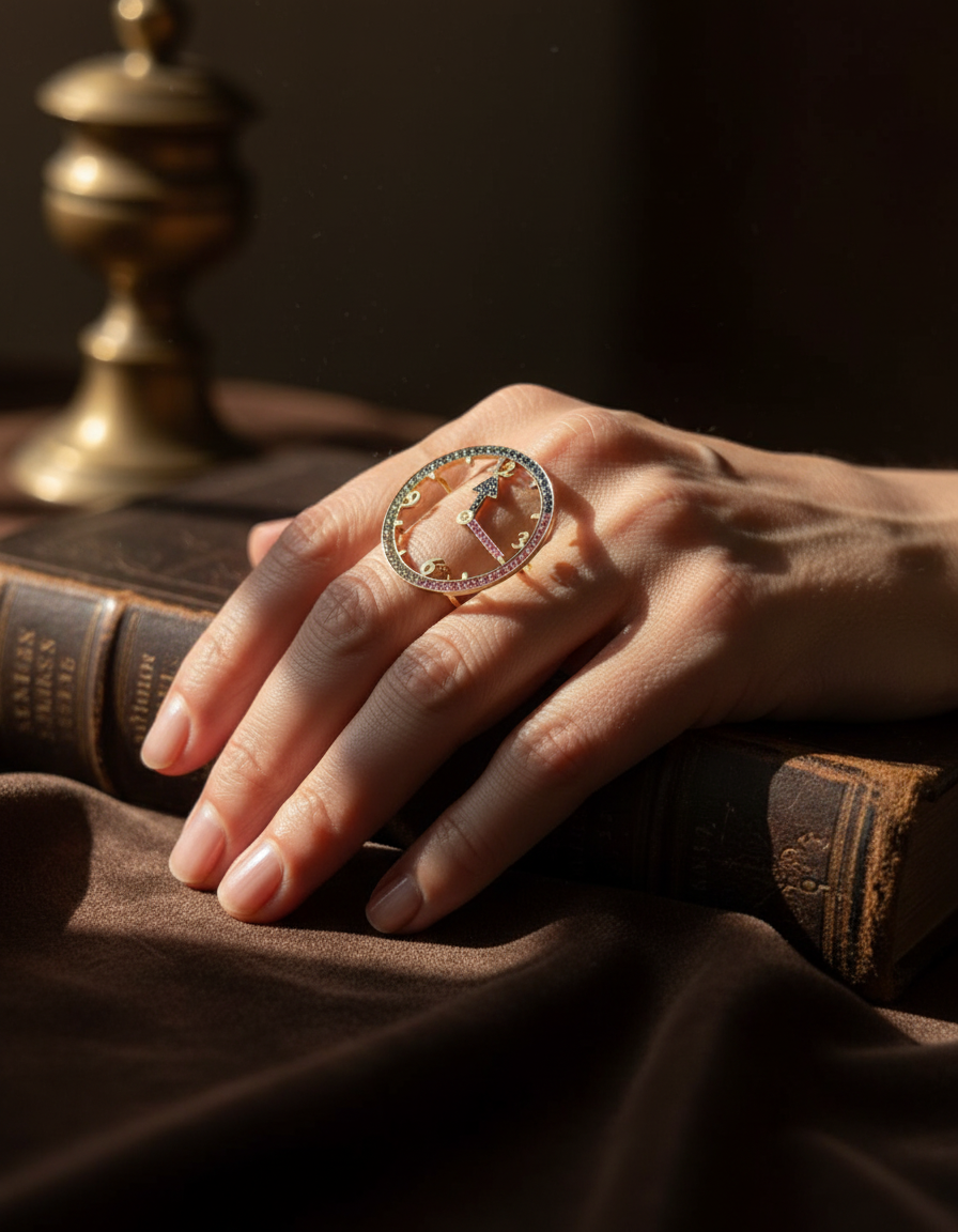 Multicolor Sapphire Watch Ring