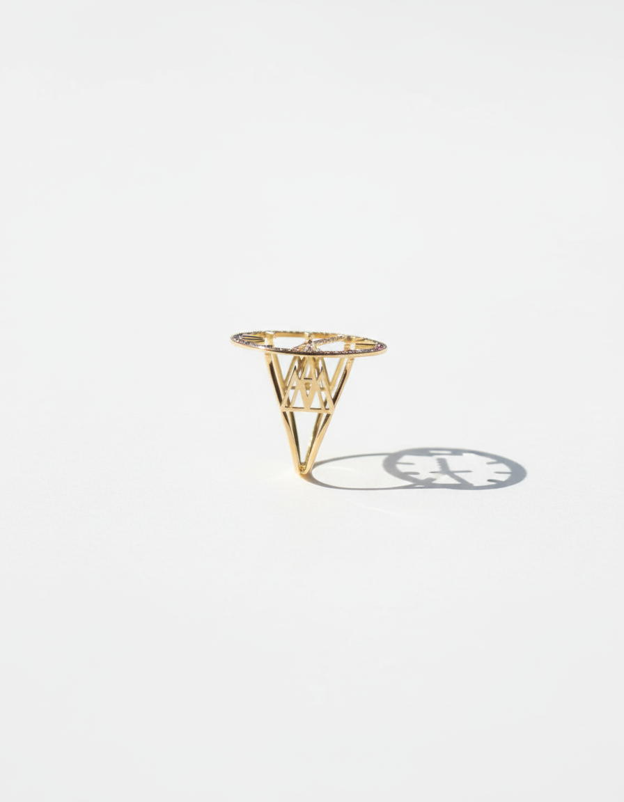 Multicolor Sapphire Watch Ring