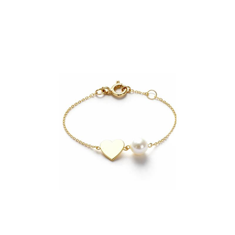 Pearly Heart Bracelet