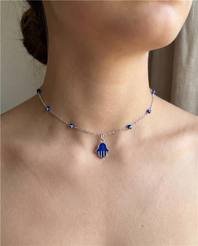 Protection Hamsa Hand Necklace