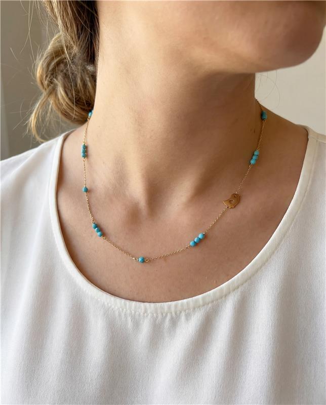 Turquoise Bird Choker