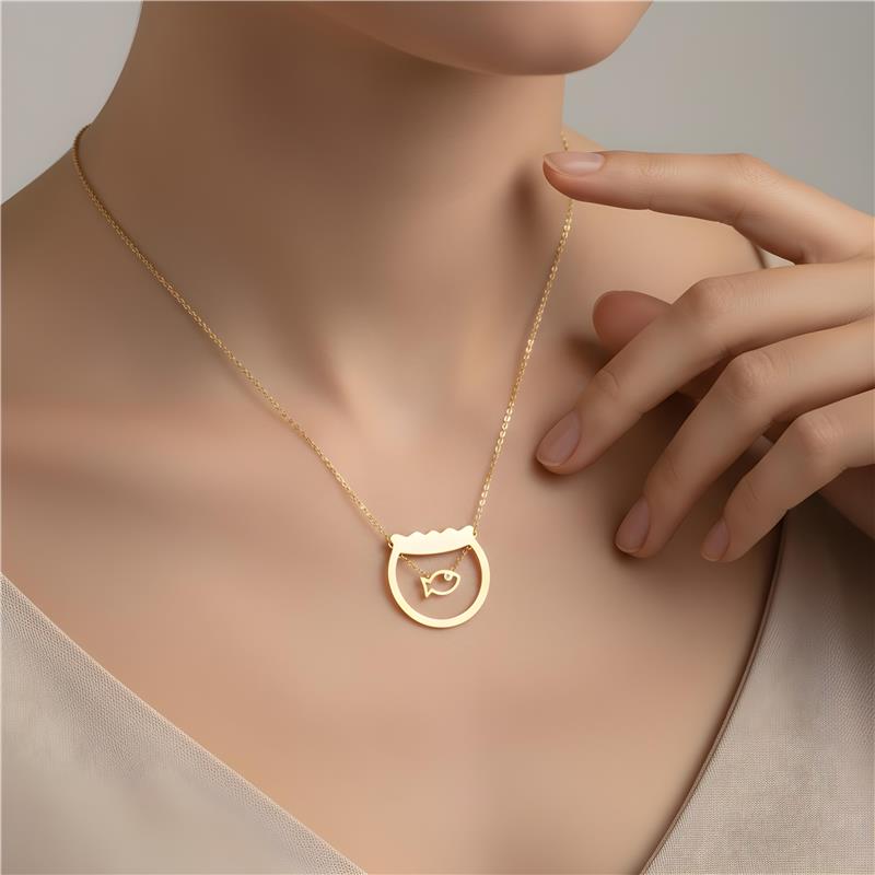 Bowl Fish Necklace