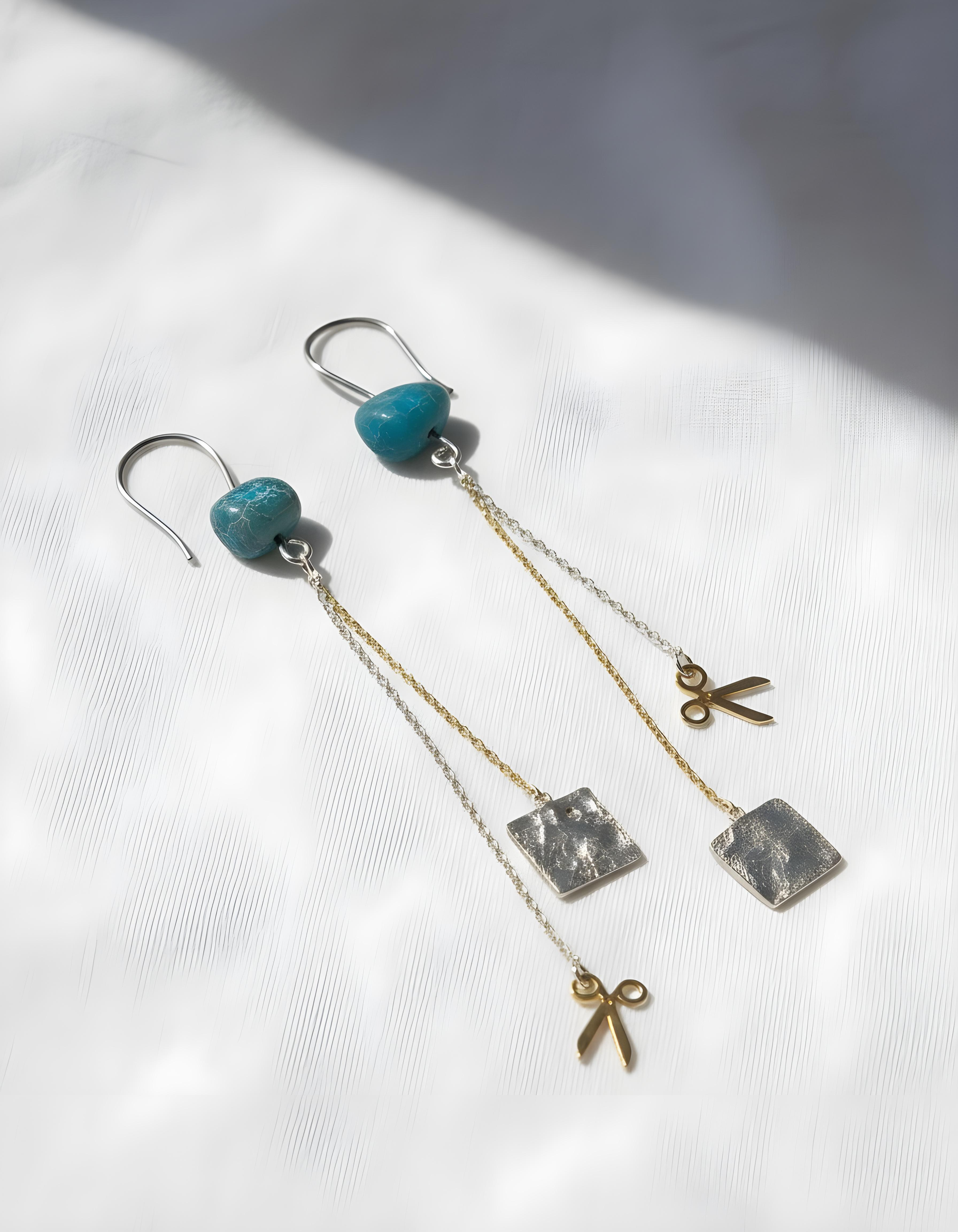 Rock Paper Scissors Earrings