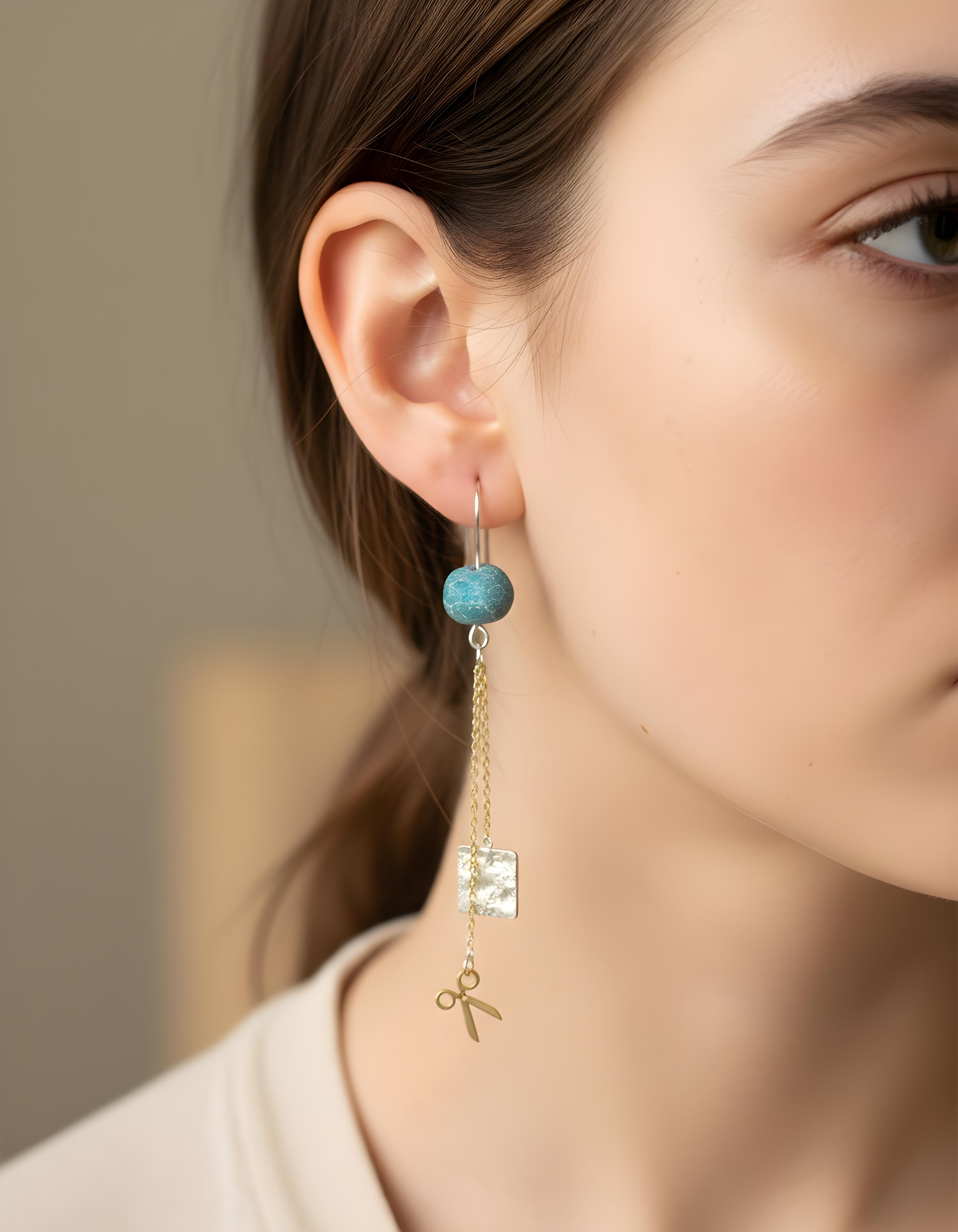 Rock Paper Scissors Earrings