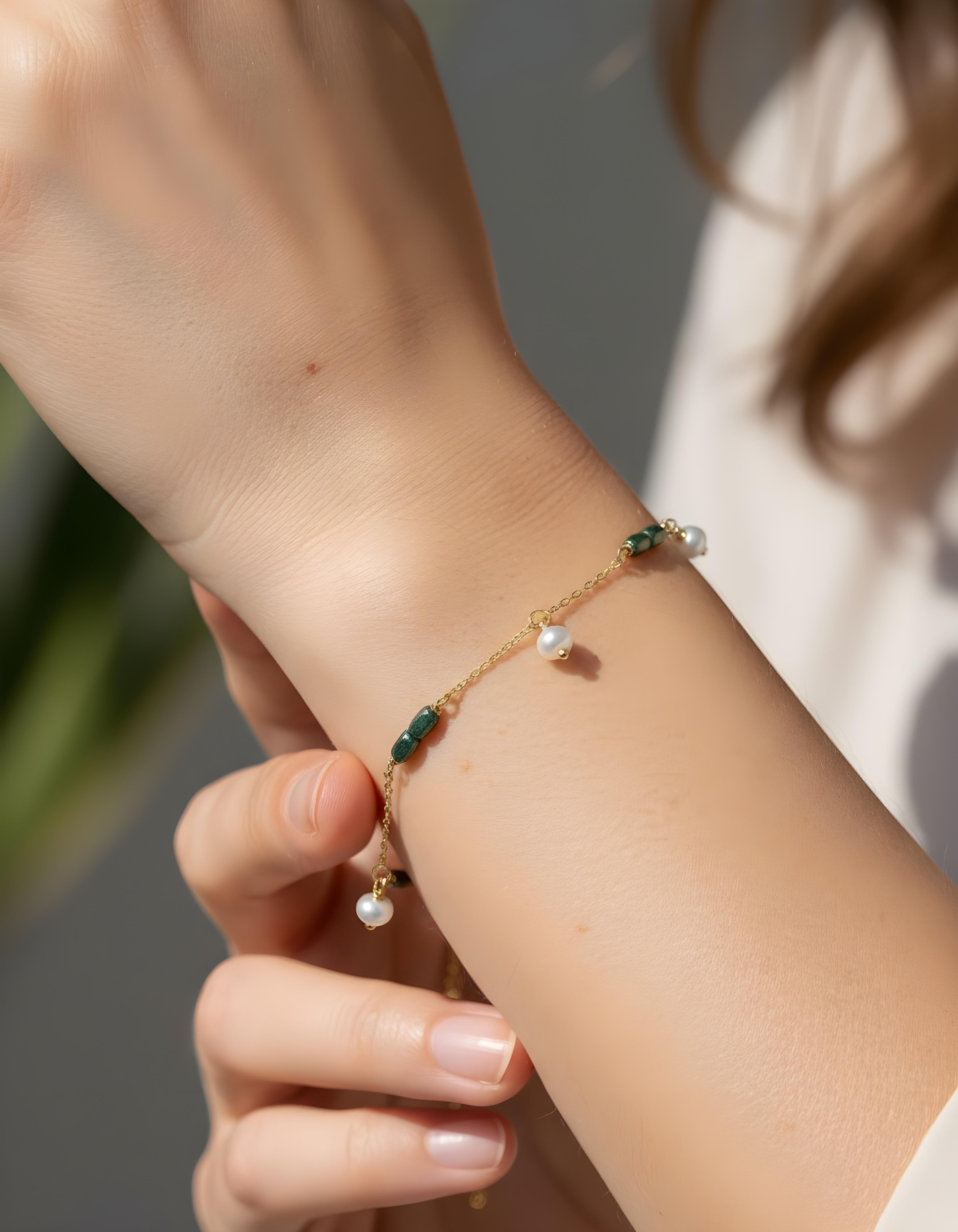 Green Hematite Bracelet