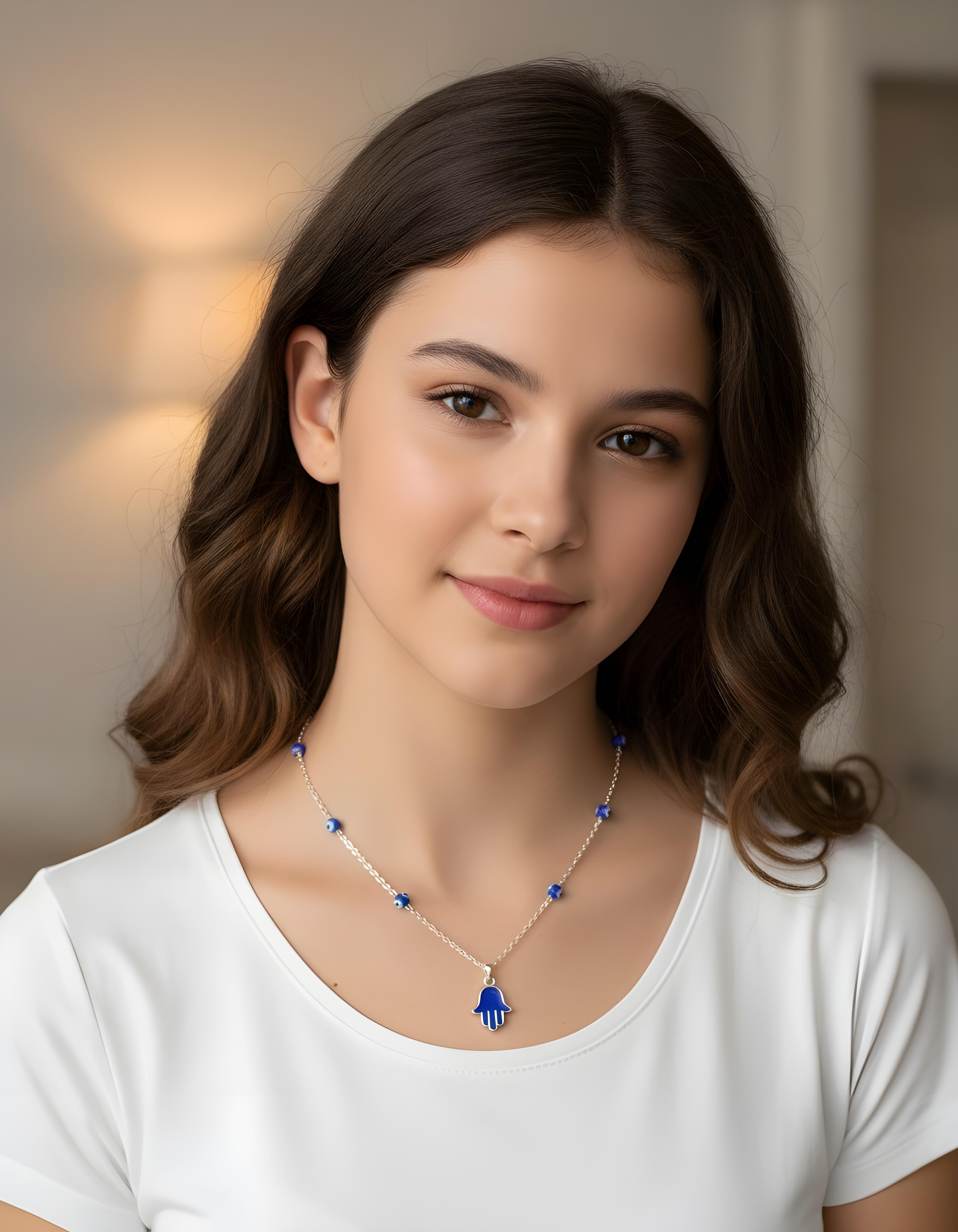 Protection Hamsa Hand Necklace