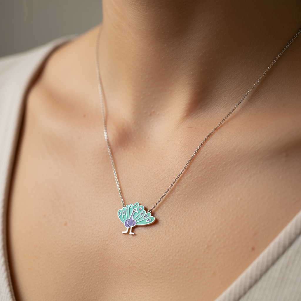 Peacock Grace Pendant