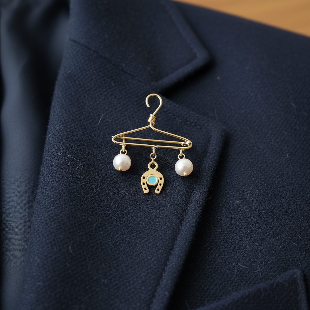 Horseshoe Blessing Hanger Pin