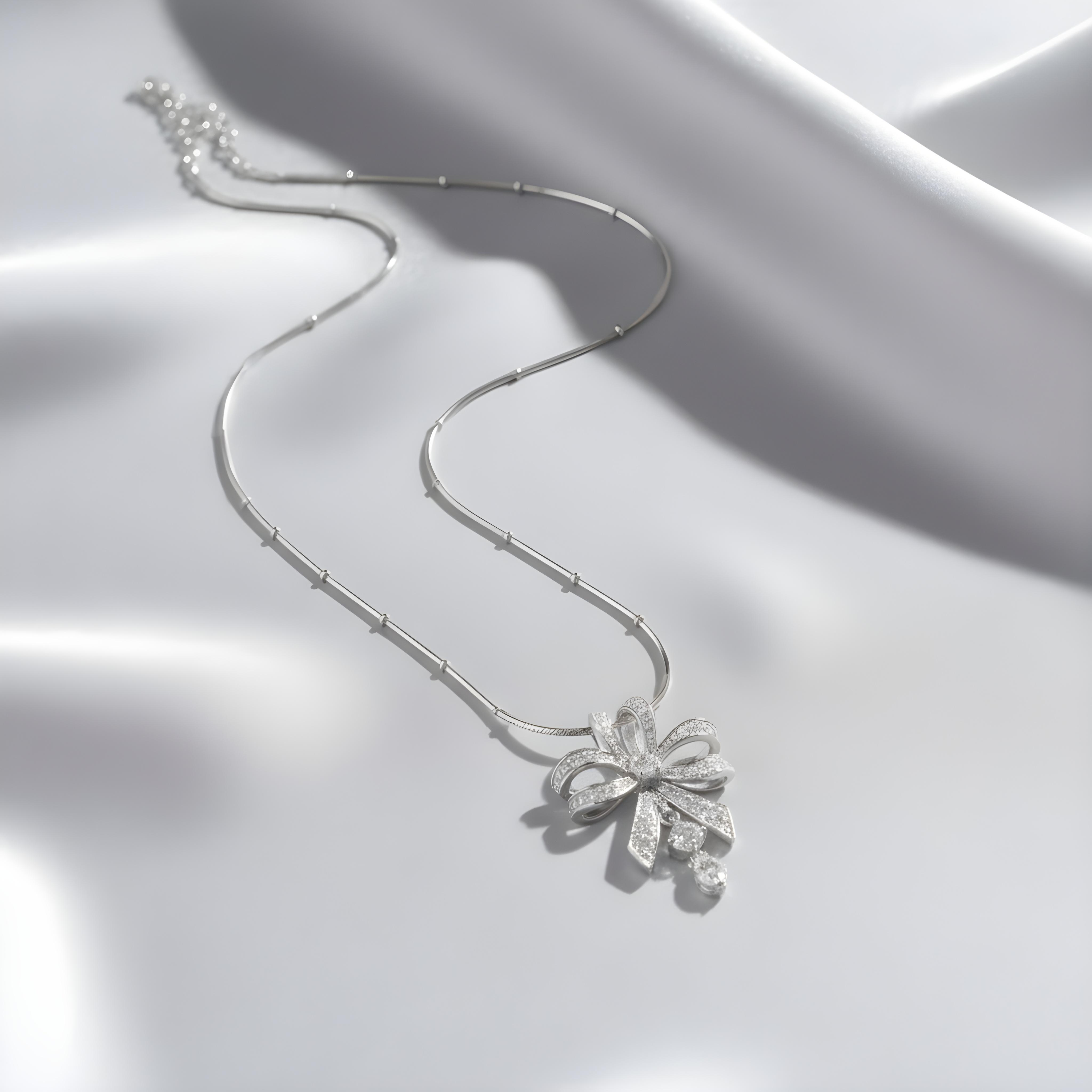 Graceful Ribbon Necklace