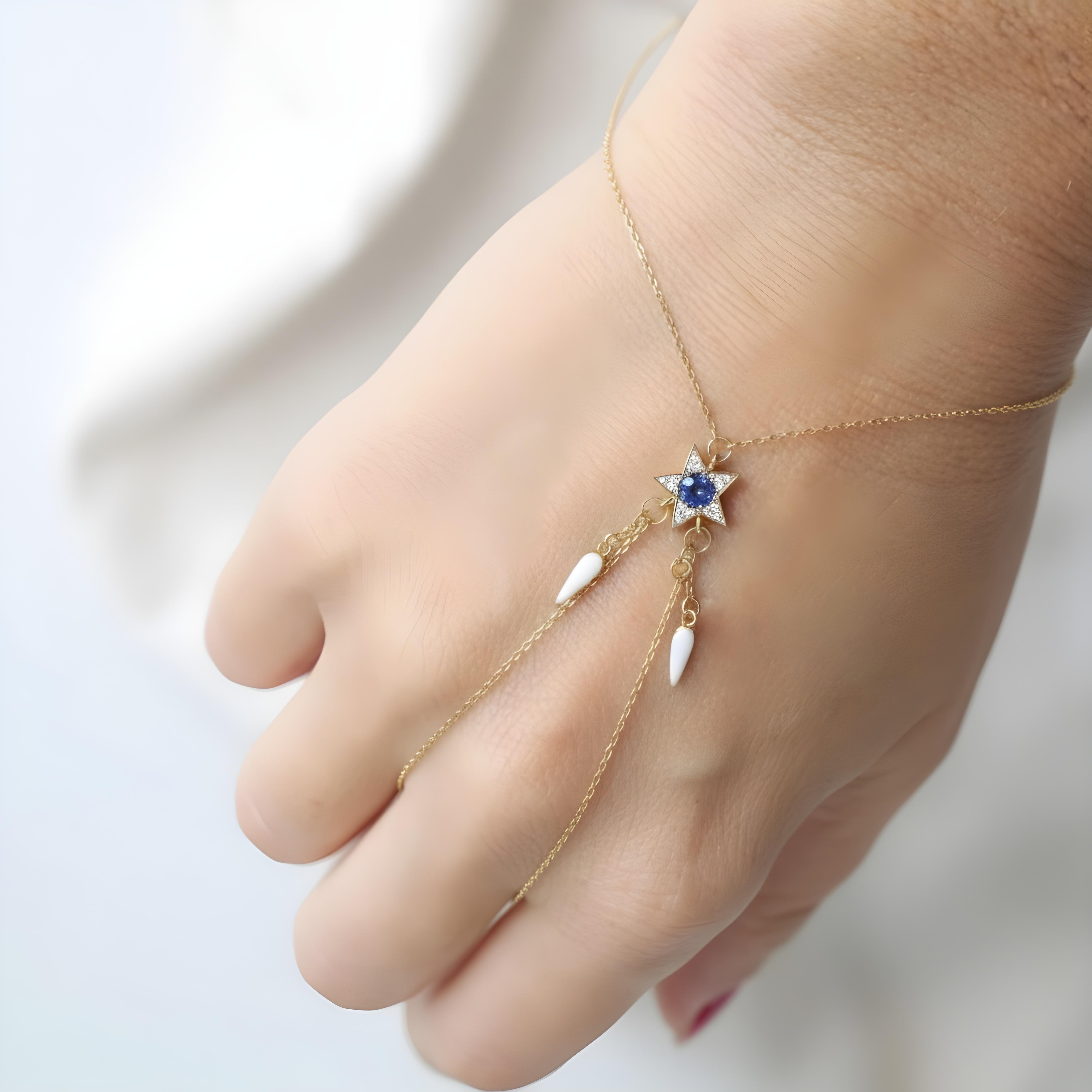 Shooting Star Hand Bracelet