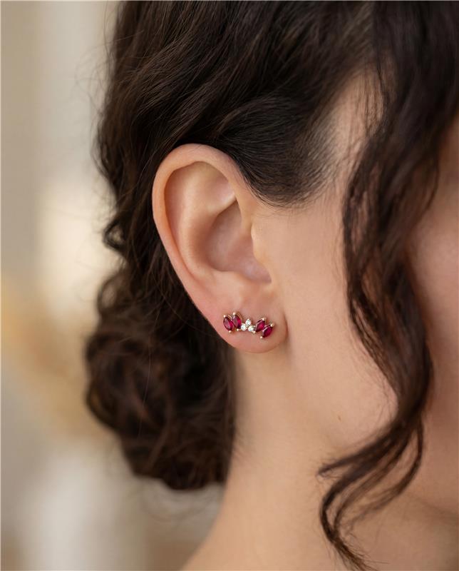 Ruby Blossom Piercing