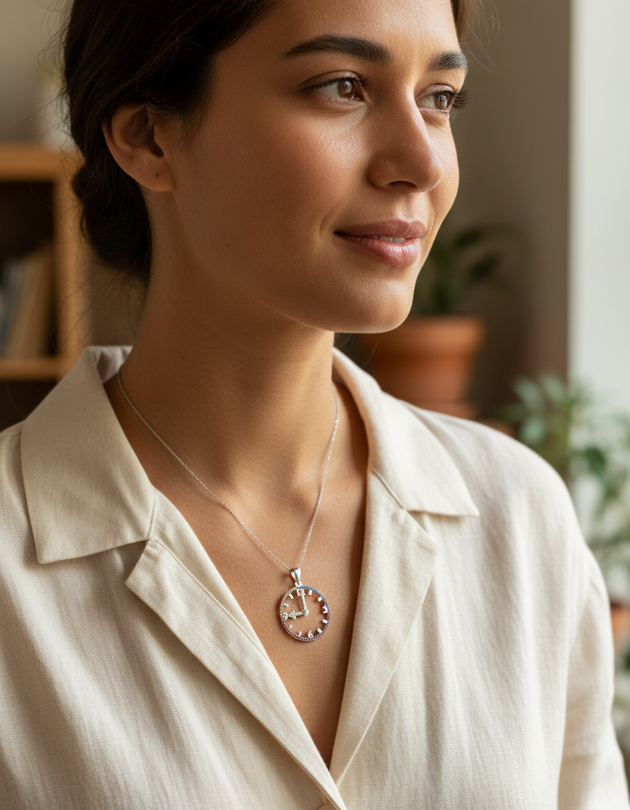 Sapphire Watch Necklace