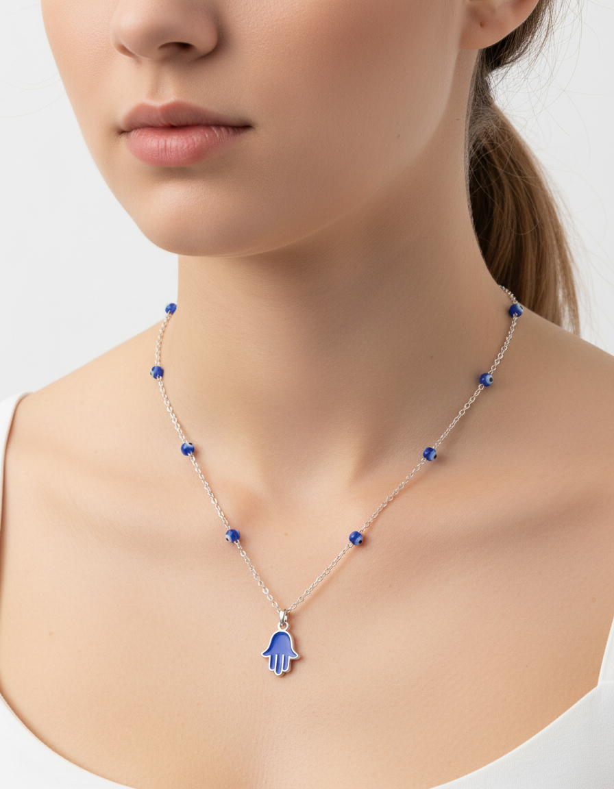 Protection Hamsa Hand Necklace