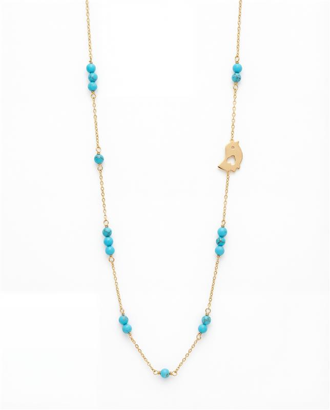 Turquoise Bird Choker