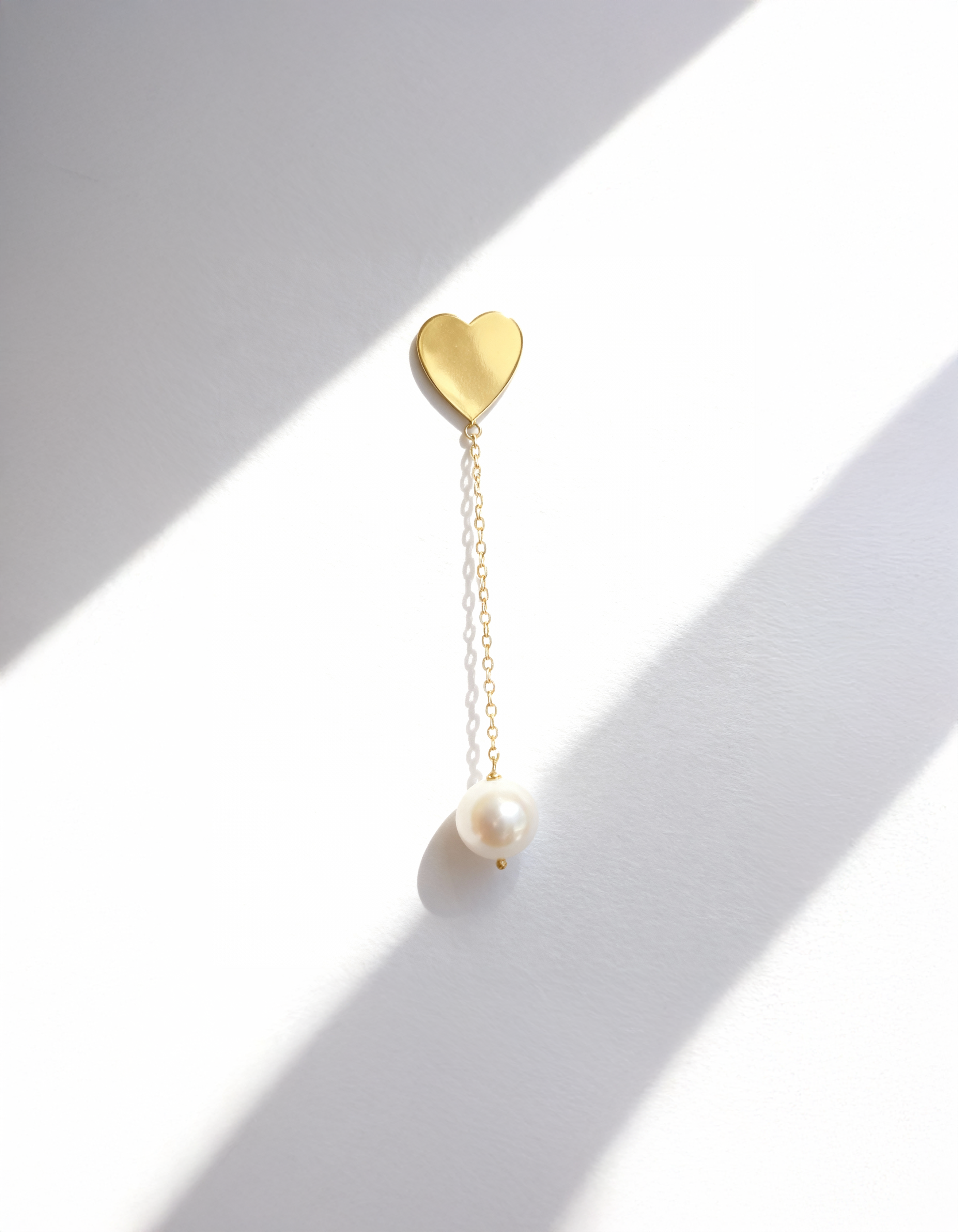Pearly Heart Earrings