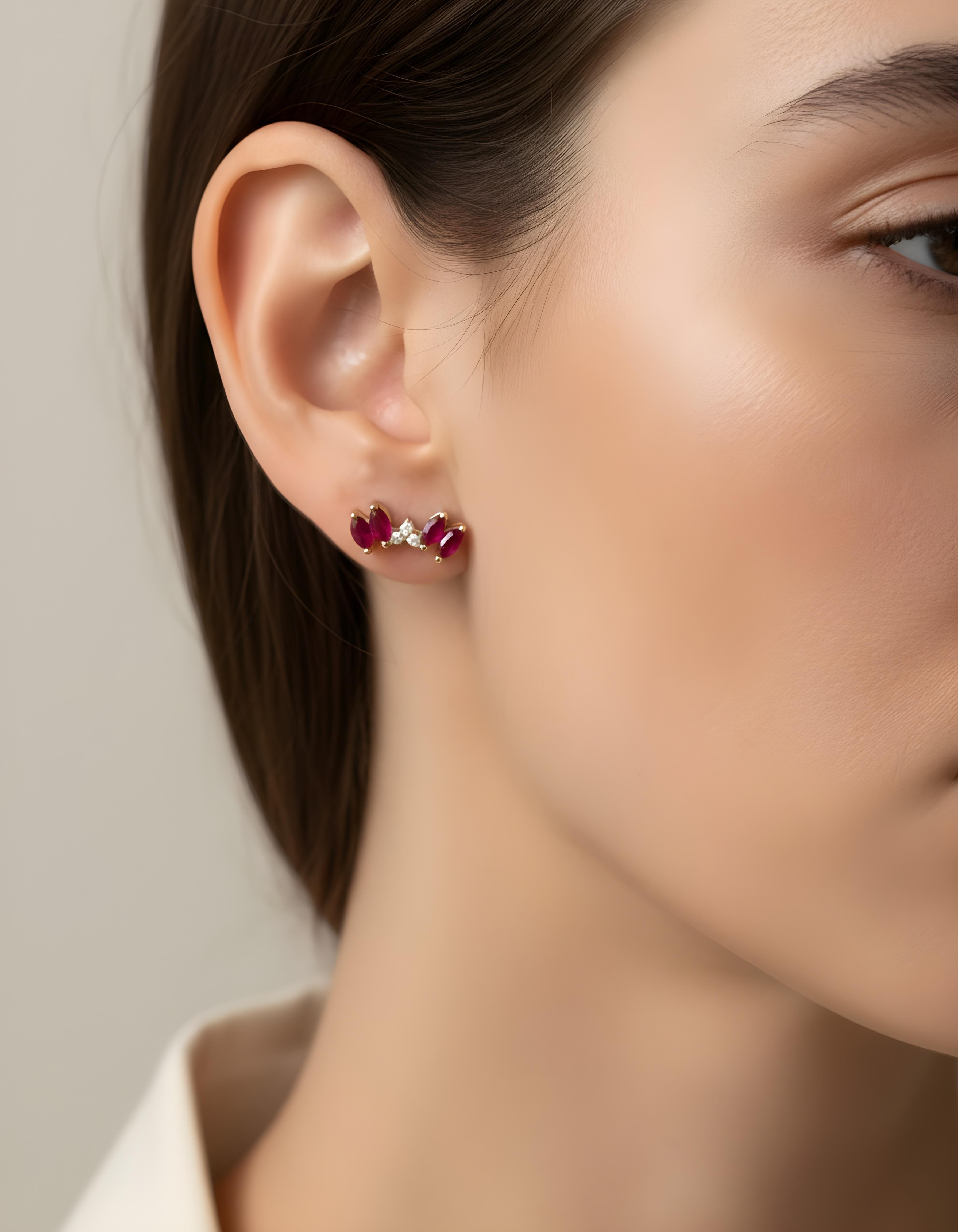 Ruby Blossom Piercing