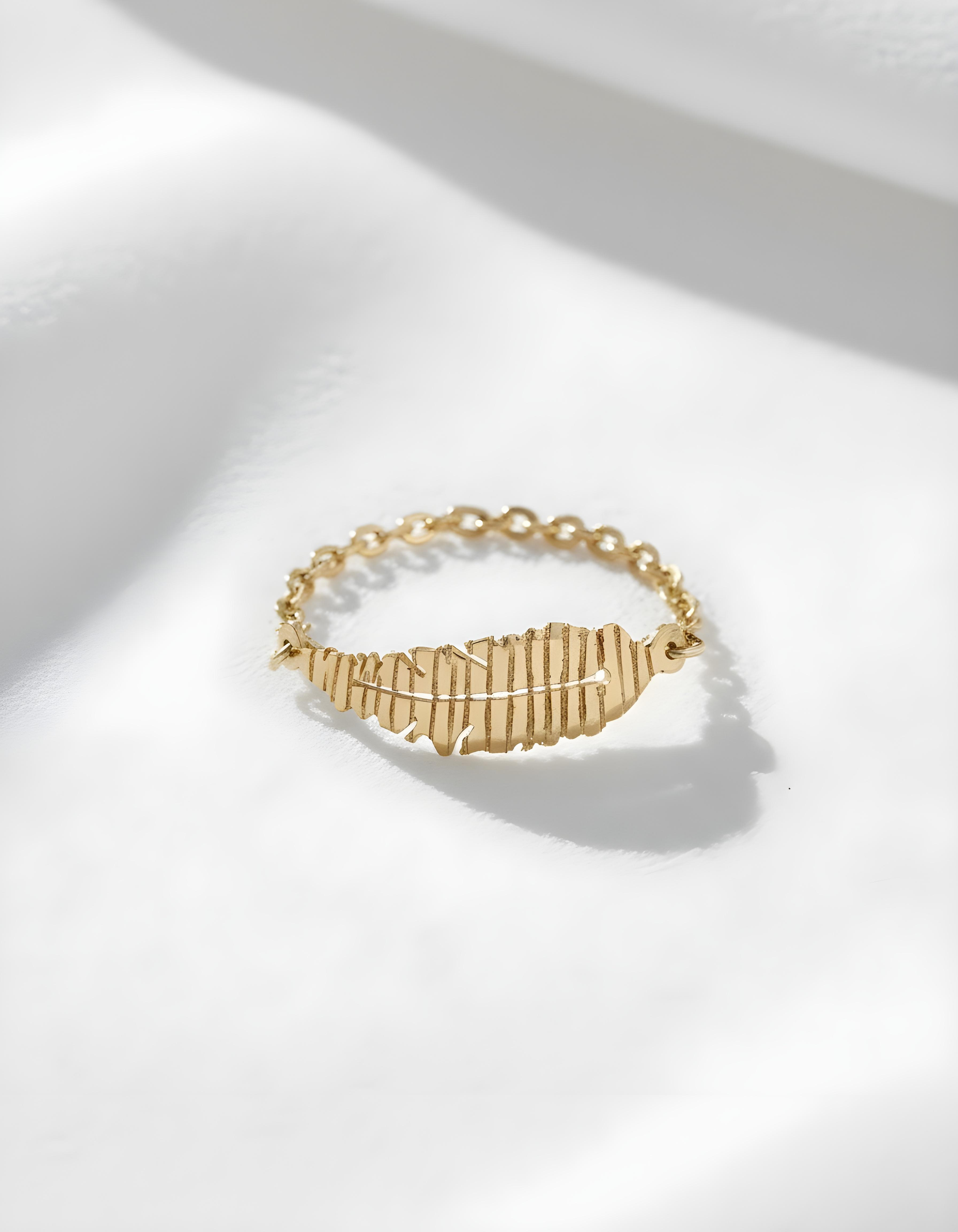 Feather Chain Ring